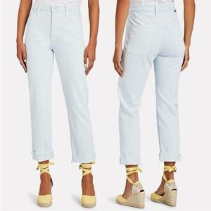 MOTHER The Scrapper Cuff Ankle Fray Jeans